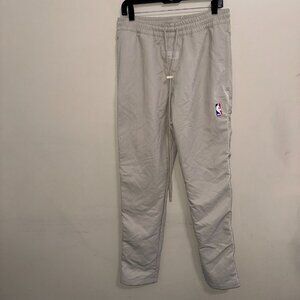 Nike x Fear Of God NBA Nylon Warm Up Pants Men Size S 'String' Beige CU4684-271